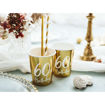 Picture of 60TH BIRTHDAY GOLD PAPER CUPS 220ML - 6 PACK